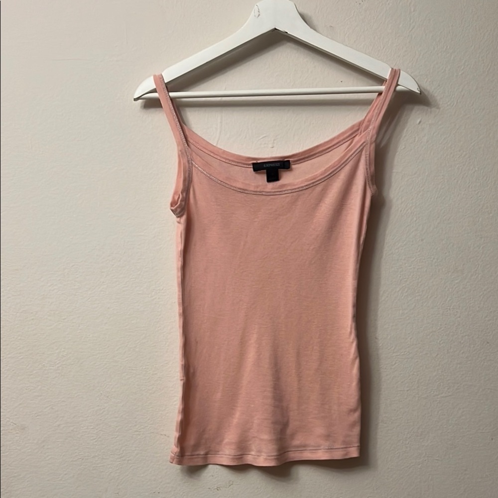 Express Pink Fitted Camisole Top extra soft
